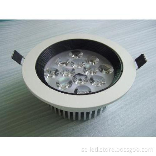 Indoor Recessed 12W Anti-Dazzle Round Ceiling Light LED
